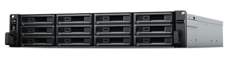 Synology 2U/12bay 6C 2,2GhzCPU/8Gb(64)/RAID0,1,10,5,6/upto 36HDD (2xRX1217(RP))/2xUSB/4xGbE/2xPCIe/iSCSI/2xIPcam(up to 75)/2xRPS/no rail/1YW repl RS3617RPxs