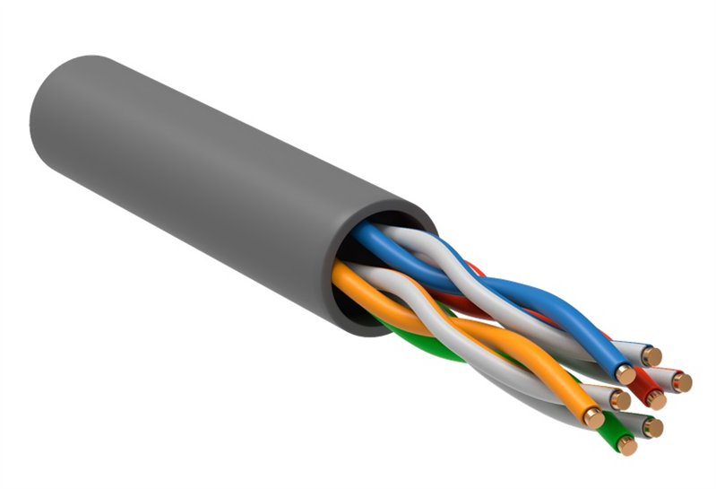 ITK Витая пара U/UTP 5E 4х2х24AWG LSZH серый (305м) РФ/Т