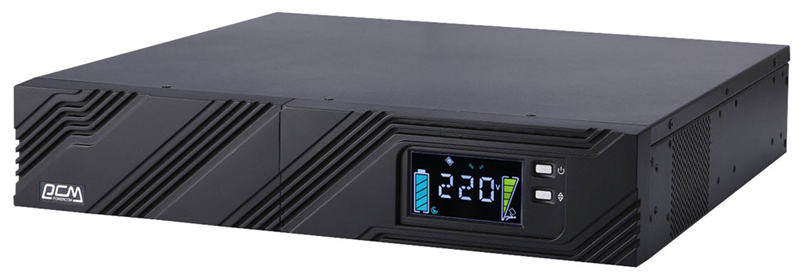 Powercom SMART KING PRO+, Line-Interactive, 1000VA/800W, Rack/Tower, 8*IEC320-C13, Serial+USB, SmartSlot (1152572)