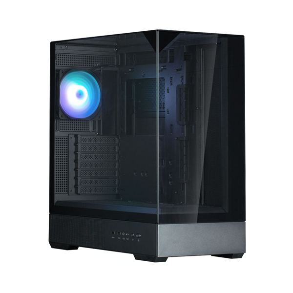 ZALMAN P40 Prism, ATX, BLACK, WINDOW, 2x3.5", 3x2.5", 1xUSB TYPE-C, 2xUSB3.0, REAR 1x120mm ARGB