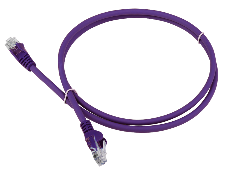 Патч-корд LANMASTER LSZH UTP кат.5e, 2.0 м, фиолетовый