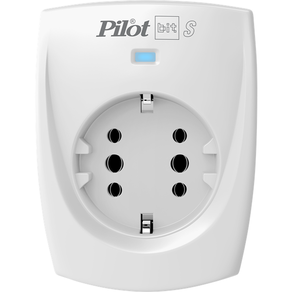 Сетевой фильтр PILOT BIT S, 1 розетка, 16А/3,5кВт, св.серый, Россия
