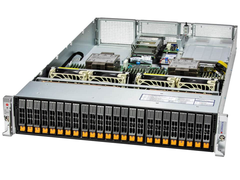 Supermicro SuperServer 2U 221H-TN24R noCPU(2)4th Gen Xeon Scalable/ TDP350W/ no DIMM(32)/ 24x2,5"/ 2x25Gb/ SFT-DCMS-SINGLE/ 1st config