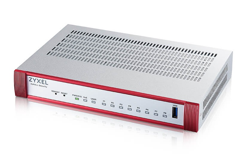 Zyxel USG FLEX 100HP, 1xRJ-45: 1G PoE+ (LAN/WAN), 7xRJ-45: 1G (LAN/WAN), 1xUSB3.0, AP Controller (8/24), в комплекте с Entry Defense Pack на 1 год **