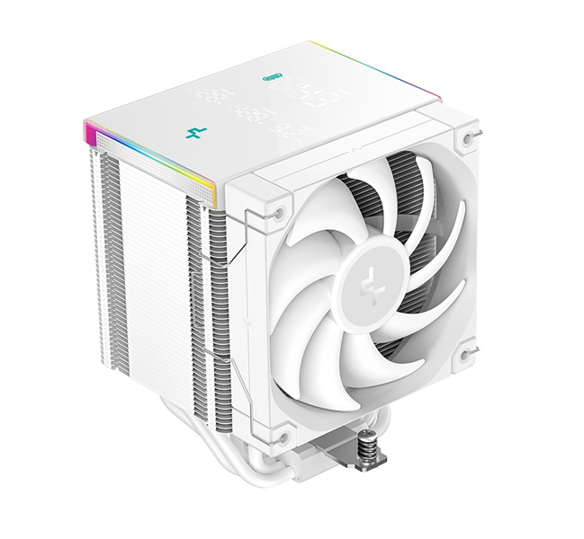 DEEPCOOL AK500 DIGITAL PRO WH LGA20XX/1700/1200/115X/AM5/AM4 (9шт/кор, TDP 240W, PWM, Fan 120mm, 5 тепл. трубок, ARGB, белый) RET (AK500 DIGITAL PRO WH)