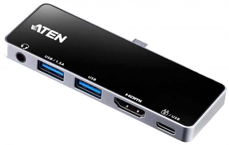 ATEN USB-C Travel Dock with Power Pass-Through