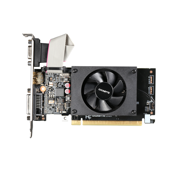 GIGABYTE GT710 2GB LP//GT710, HDMI, DVI, D-Sub, 2G,D3