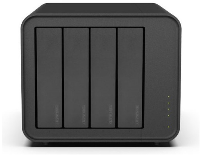 TerraMaster F4-212 tower NAS QC 1,7Ghz/2Gb/TRAID,JBOD,RAID0,1,10,5,6/up to 4 HS SATA(3,5' or 2,5')/2xUSB/1xGbE RJ-45/iSCSI/1xPS/1YW