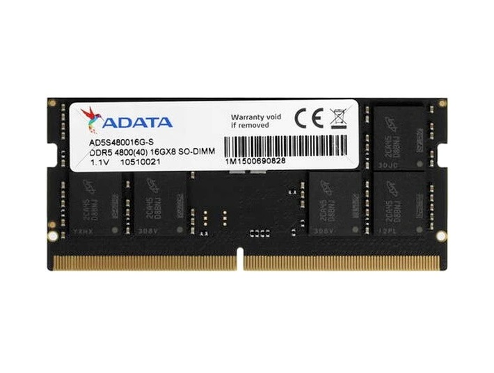 ADATA DDR5 SO-DIMM 16GB 4800MHz 1*16GB 40-40-40 SINGLE TRAY