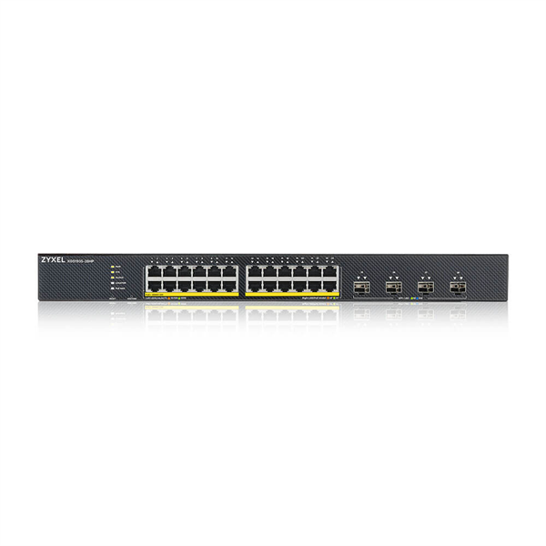 Smart L3 Lite коммутатор PoE+ Zyxel NebulaFlex XGS1935-28HP, rack 19", 24xGE PoE+, 4xSFP+, бюджет PoE 375 Вт