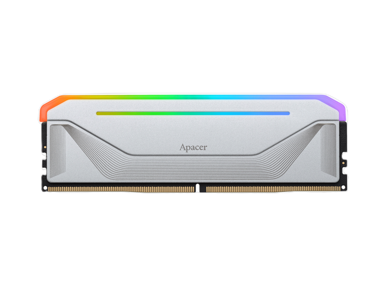 Apacer  DDR5  32GB  6400MHz DIMM NOX RGB White Gaming Memory CL32 1.4V (Retail) 2048*8  Heat Sink (Retail) 3 years (AH5U32G64C552NWAA-1)