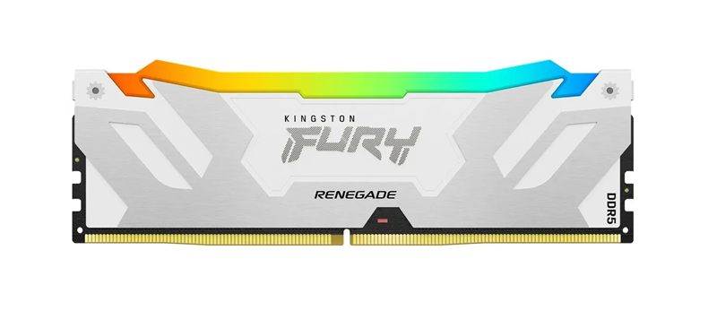 Kingston 16GB 6400MT/s DDR5 CL32 DIMM FURY Renegade RGB White XMP