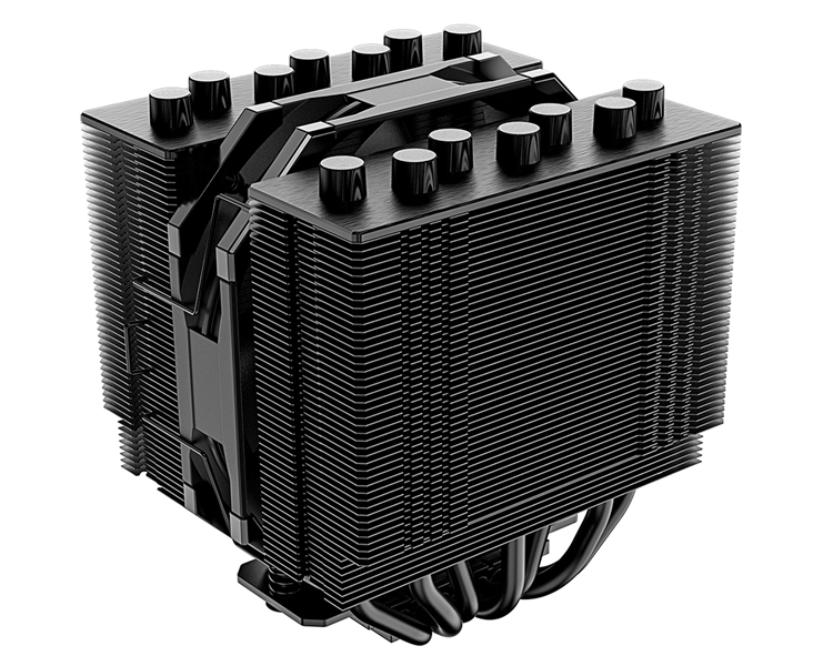 ID-COOLING SE-207-XT SLIM LGA20XX/1700/1200/115X/AM4 (12шт/кор, TDP 220W, PWM, черный, 7 тепл.трубок + медная база, 1 x FAN 120mm, черный) RET