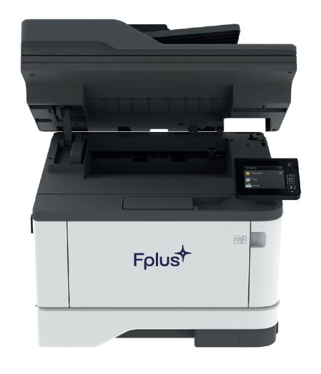 МФУ Fplus MB401adfn (лаз.моно,факс,A4,40 стр./мин,дуплекс 13 стр/мин,600x600dpi,перв.стр.5.9с.,DADF однопрох.50л.,CIS,600x600ppi,скан.моно 92 стор/мин,цв.40 стор/мин,2.8"цв.сенс.жк.,вх.350л,вых.150л.)
