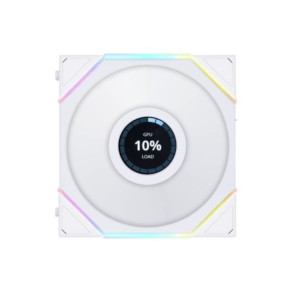 LIAN LI UNI FAN TL LCD 120mm 1900RPM sRGB White (3pcs)