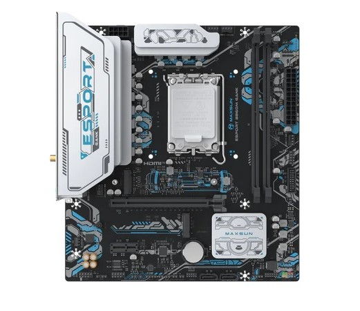 MAXSUN MS-eSport B860M GANK WIFI, LGA1851, B860, 2*DDR5, 2*SATA3, 2*M.2, USB 3.2, USB 2.0, 1*PCIEx16, 1*PCIex1, HDMI+DP, mATX