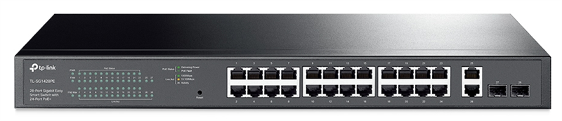 TP-Link TL-SG1428PE, 28-Port Gigabit Easy Smart Switch with 24-Port PoE+