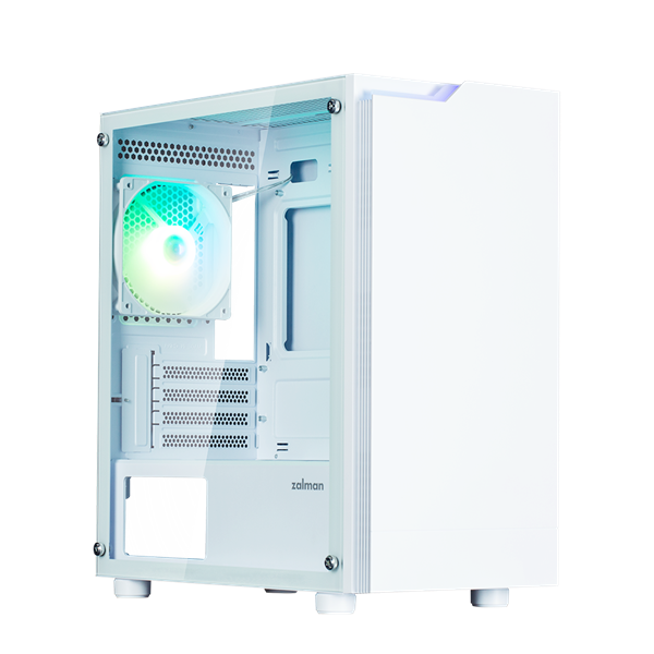 ZALMAN T4 PLUS, MATX, WHITE, WINDOW, 1 x Combo (3.5'' or 2.5''), 1x3.5'', 2x2.5", 1xUSB2.0, 2xUSB3.0, REAR 1x120mm ARGB