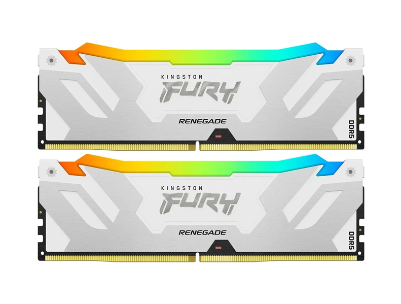 Kingston 32GB 7600MT/s DDR5 CL38 DIMM (Kit of 2) FURY Renegade RGB White XMP