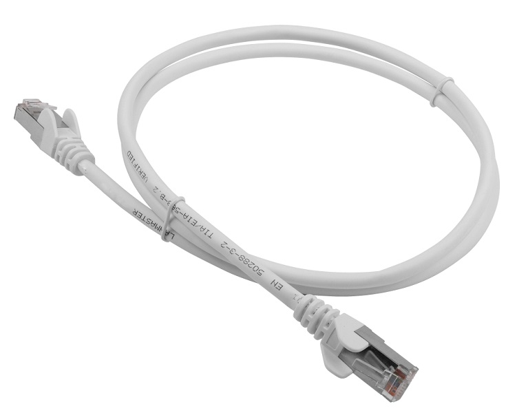 Патч-корд LANMASTER LSZH FTP кат.5e, 0.5 м, серый