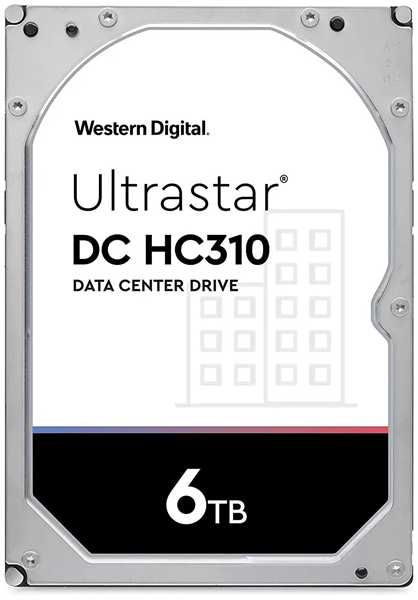 Western Digital Ultrastar DC HС310 HDD 3.5" SATA 6TB, 7200 rpm, 256MB buffer, 512e, 0B36039, 1 year