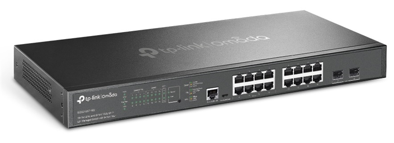 TP-Link SG3218XP-M2, Omada 16-Port 2.5GBASE-T and 2-Port 10GE SFP+ L2+ Managed Switch with 8-Port PoE+
