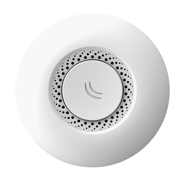MikroTik cAP with AR9533 650MHz CPU, 64MB RAM, 1xLAN, built-in 2.4Ghz 802.11b/g/n Dual Chain wireless with 2dBi integrated antenna, RouterOS L4, plastic case, PoE, PSU