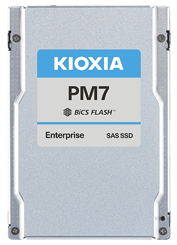 KIOXIA Enterprise SSD 2,5"(SFF), PM7-R, 1920GB (1.92TB), SAS 24G (SAS-4, 22,5Gbit/s), R4200/W3400MB/s, IOPS(R4K) 720K/155K, MTTF 2,5M, 1DWPD/5Y (Read Intensive), TLC, 15mm (replace KPM61RUG1T92)