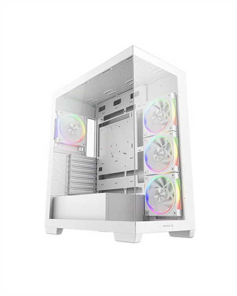 Deepcool CG580 4F V2 WH без БП, боковое окно (панорама), 4x120mm ARGB PWM вентилятора, белый, ATX (R-CG580-WHADA4-G-2)