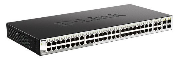 D-Link Настраиваемый L2 коммутатор, 48х1000Base-T, 4хCombo 1000Base-T/SFP, упрощенный интерфейс CLI