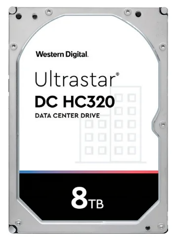 Western Digital Ultrastar DC HС320 HDD 3.5" SAS 8TB, 7200 rpm, 256MB buffer, 512e, 0B36400, 0B36453, 1 year