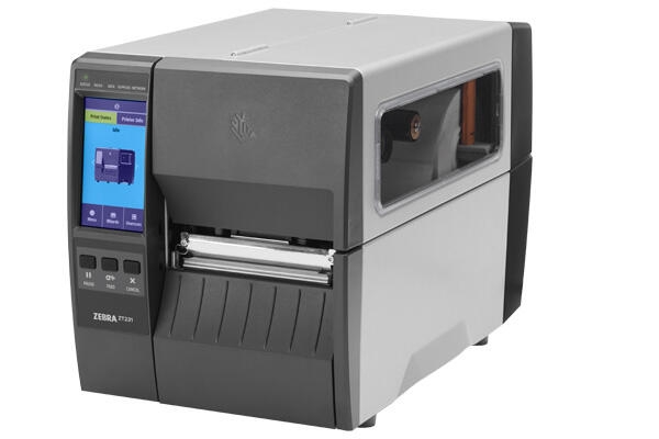 Zebra ZT231, TT, 4", 203 dpi, Tear, EU/UK Cords, USB, Serial, Ethernet, BTLE, USB Host, EZPL