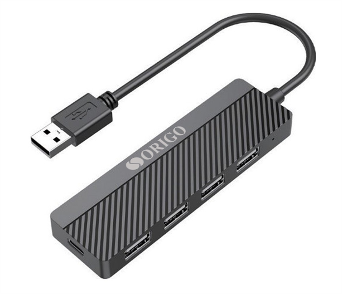 ORIGO Концентратор USB 2.0, 4xUSB 2.0, без адаптера питания в комплекте