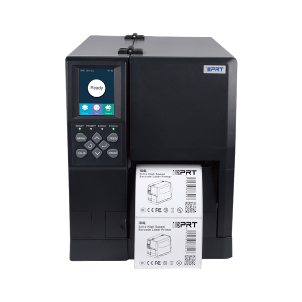 iDPRT iX4L, 4", TT, 300DPI, 6IPS (152 mm/sec), 32/128MB, RTC, USB Type B 1, USB HOST 1, RJ45 1, RS232(9-pin) 1, ZPL/ZPL-II, TSPL