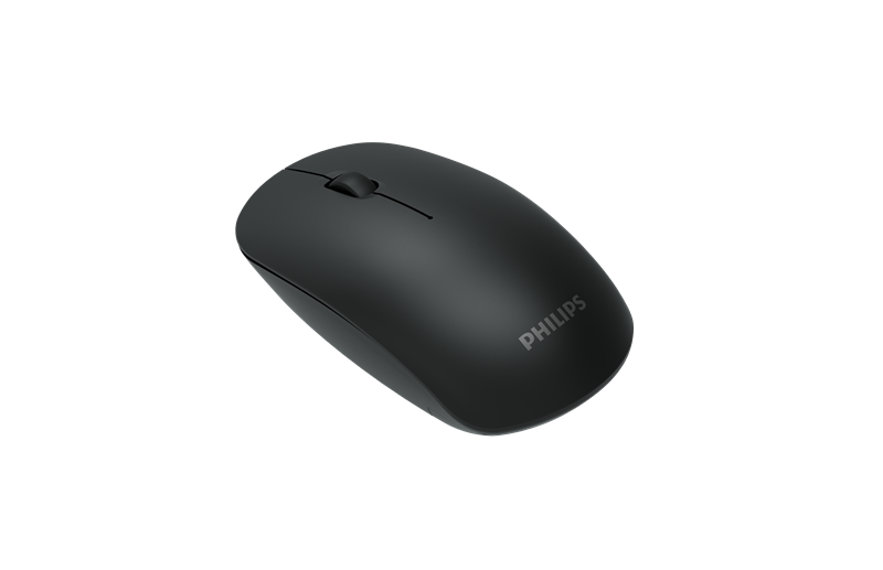 Philips  Беспроводная Мышь SPK7315, 2,4 GHz , 3 кноп., 1600dpi, бесшумная, Чёрный
