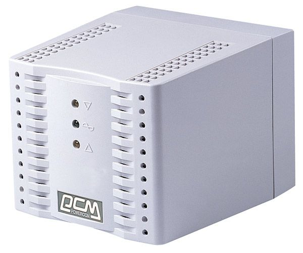 Powercom Voltage Regulator, 3000VA, White, Schuko (304923)
