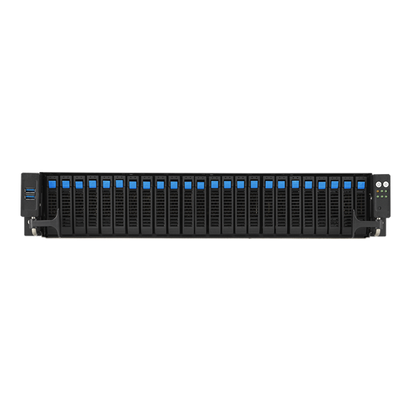 ASUS RS720A-E12-RS24U /GPU, 2xSP5(LGA 6096; up to 400W),24xDDR5 RDIMM(up to 6TB),24xNVMe/SATA(16 NVMe + 8x NVMe/SATA/SAS),soft RAID,2xM.2 slot,9 PCIe Gen5+1xRAID slot, 2x10GBe,2x2600W,ASMB11-iKVM