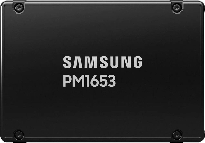 Samsung Enterprise SSD, 2.5"(SFF), PM1653, 3200GB (3.2TB), SAS 24Gb/s, R4200/W3700Mb/s, IOPS(R4K) 770K/135K, MTBF 2M, 3DWPD/5Y(official FW mod), TBW 17520TB, OEM (repl. MZILT3T2HBLS-00007)