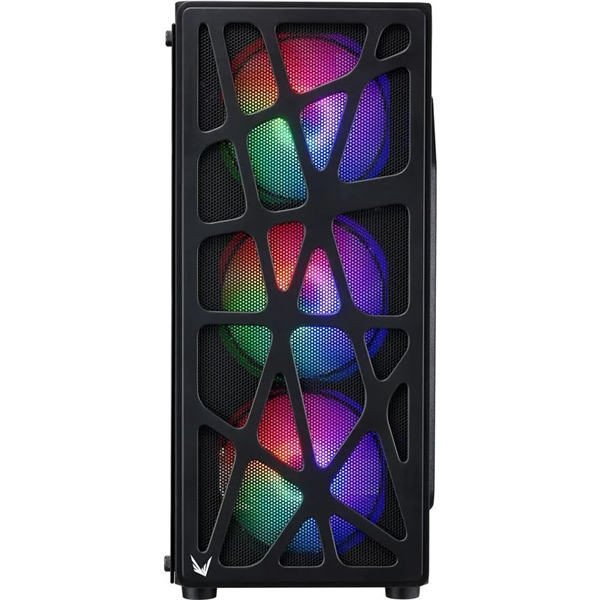 Formula V Line MANA BLACK, ATX, TYPE-C*1, USB2.0*1, USB3.0*1, FRONT 3x120mm FRGB, REAR 1x120mm FRGB