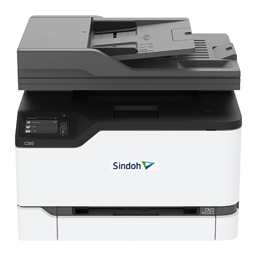 Sindoh C300 ЦВЕТ А4 принтер/копир/сканер/факс. 24 стр/мин А4 цв., 2400x600 dpi. Сканер цвет А4 до 90 изобр/мин. CPU 1ГГц, 2 Ядра, 1 Гб RAM, Ethernet, USB, Wi-Fi, старт. тонеры на 1500 отп. ч/б и цвет.