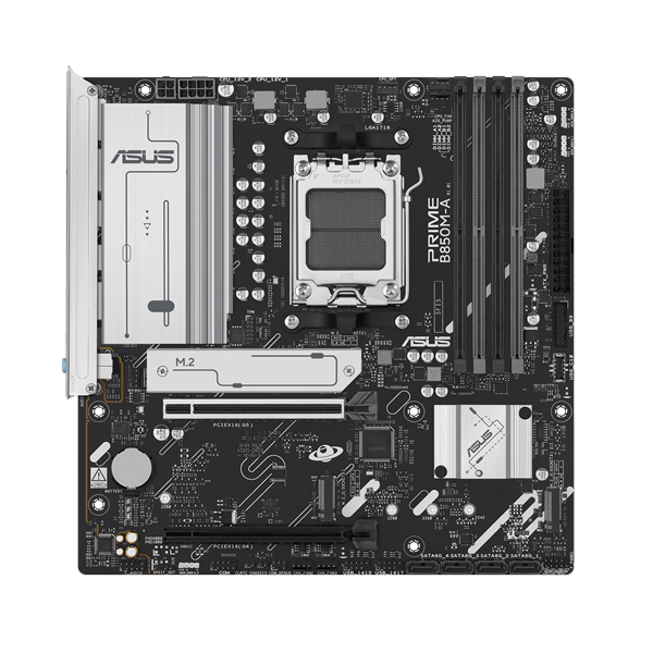 ASUS PRIME B850M-A-CSM, AM5, B850, 4*DDR5, 4*SATA, 3*M.2, 4*USB 3.2, 4*USB 2.0, 4*PCIx16, 2* DP+HDMI, mATX; 90MB1LQ0-M0EAYC