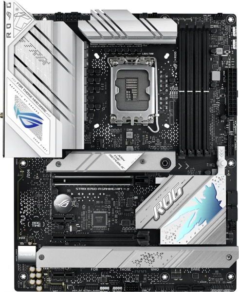 ASUS ROG STRIX B760-A GAMING WIFI, LGA1700, B760, 4*DDR5, 4*SATA, 3*M.2, 9*USB 3.2, 4*USB 2.0, Type-C, 2*PCIx16, 2*PCIx1, DP+HDMI, ATX; 90MB1EP0-M1EAY0