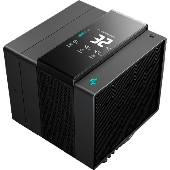DEEPCOOL ASSASSIN IV VC VISION LGA20XX/1700/1200/115X/AM5/AM4 (6шт/кор,TDP 300W, PWM, DUAL FAN 140mm + 120mm, DUAL Heatsink, 7 Heatpipe, Copper Base) RET (R-ASN4-BKNVMD-G)