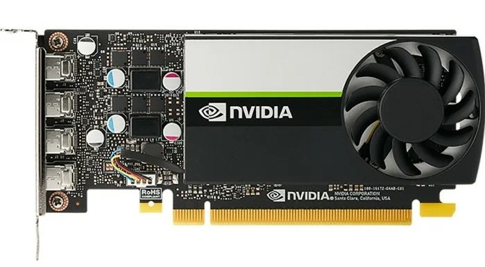 Nvidia Quadro T1000 4GB GDDR6, 4x Mini DisplayPort 1.4, 50W, FH bracket