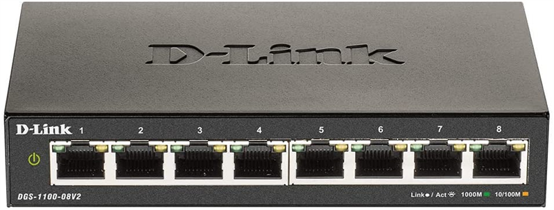 D-Link Настраиваемый L2 коммутатор, 8х1000Base-T