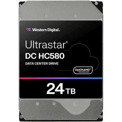 Western Digital Ultrastar DC HС580 HDD 3.5" SATA 24TB, 7200 rpm, 512MB buffer, 512e/4Kn, 0F62796, 1 year