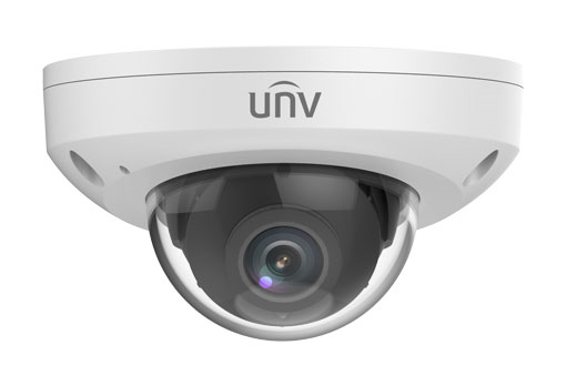 Uniview Видеокамера IP купольная антивандальная, 1/2.8" 2 Мп КМОП @ 30 к/с, ИК-подсветка до 30м., LightHunter 0.001 Лк @F1.6, объектив 2.8 мм, WDR, 2D/3D DNR, Ultra 265, H.265, H.264, MJPEG, 3 потока,